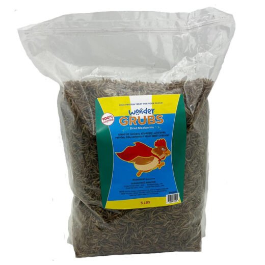 Wonder Grubs, Dried Mealworms, 5 lb
